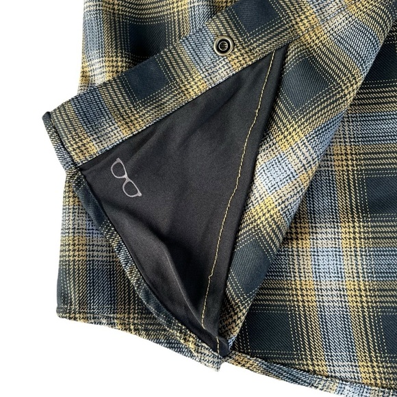 Dixxon Brownells Big Iron Plaid Flannel Pearl Snap Shirt Women’s Medium EUC - Picture 10 of 14